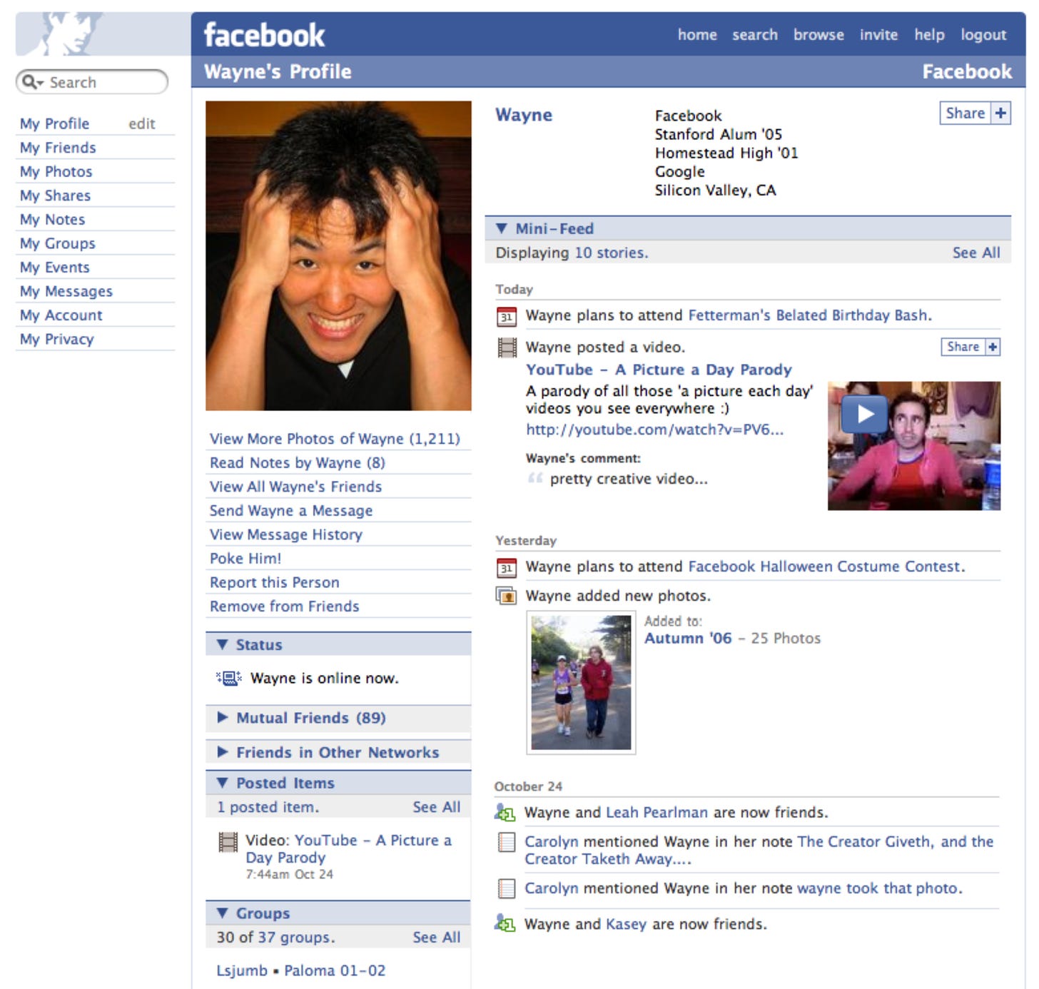 Facebook&#39;s 11th Year: Every Profile Page Update in the Last Decade | Time