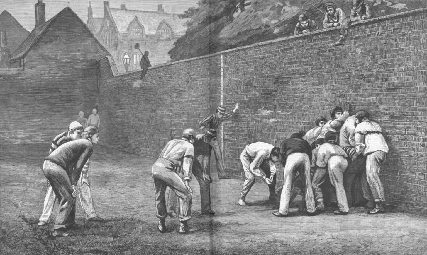 Wall Game by Harper’s Weekly, 1876