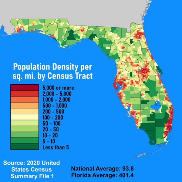 File:Population Density by Florida Census Tract - 2020 Census.png