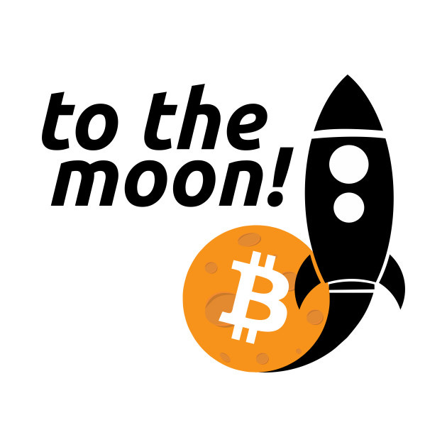 bitcoin to the moon - Bitcoin - T-Shirt | TeePublic