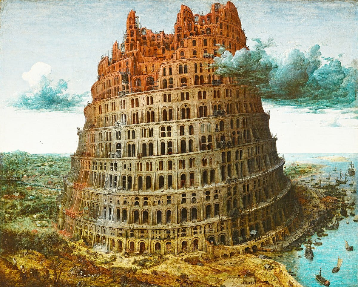 File:Pieter Bruegel the Elder - The Tower of Babel (Rotterdam) - Google Art  Project - edited.jpg - Wikimedia Commons