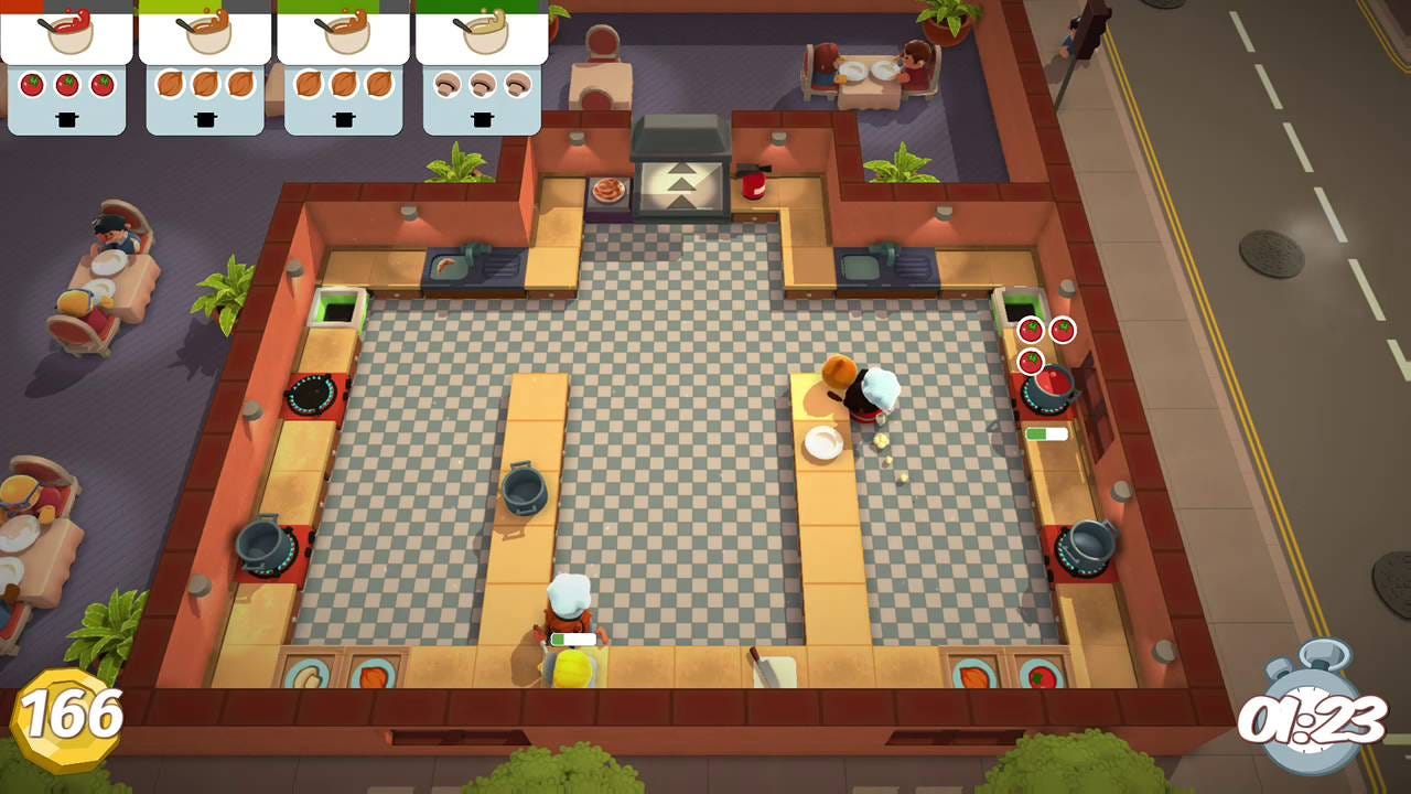 Overcooked Level 2-2 2 Player Co-op 3 Stars - YouTube