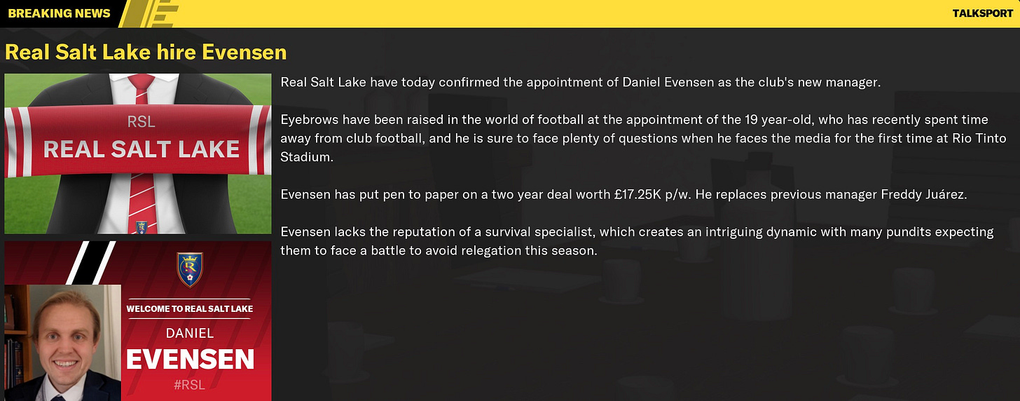 Football Manager 2021 New Save Screen