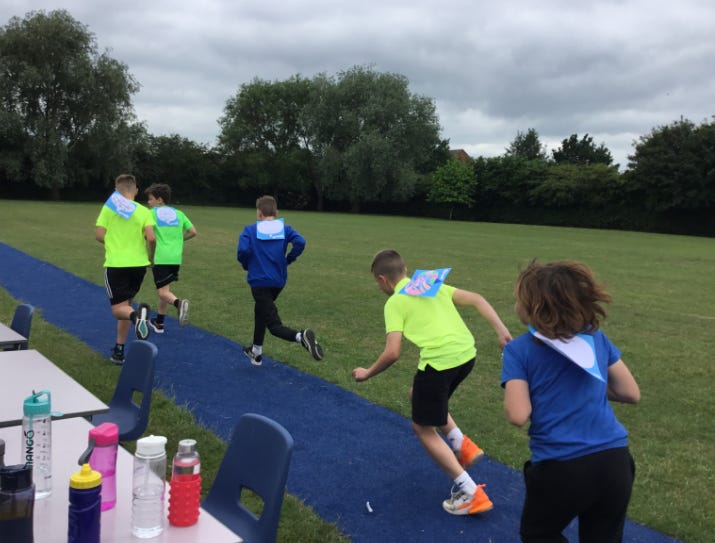 Cawston Grange Junior School’s race for life. Picture submitted.