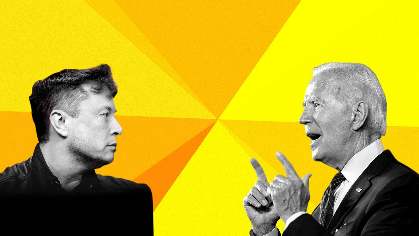 Elon Musk and Joe Biden could be in for a showdown over unions - Axios