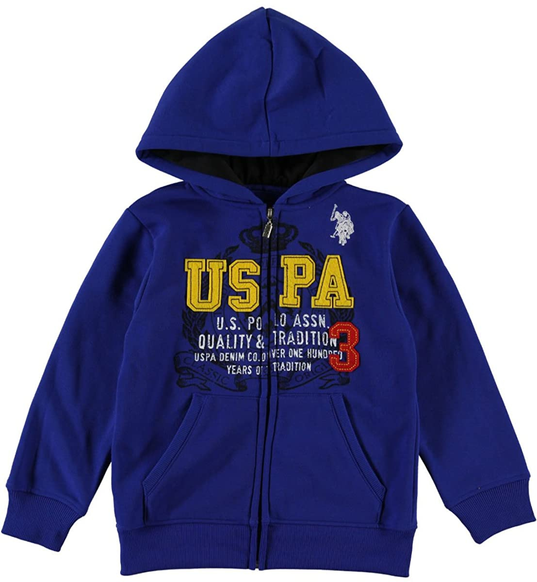 Amazon.com: U.S. Polo Assn. Little Boys Full Zip Hoodie: Clothing