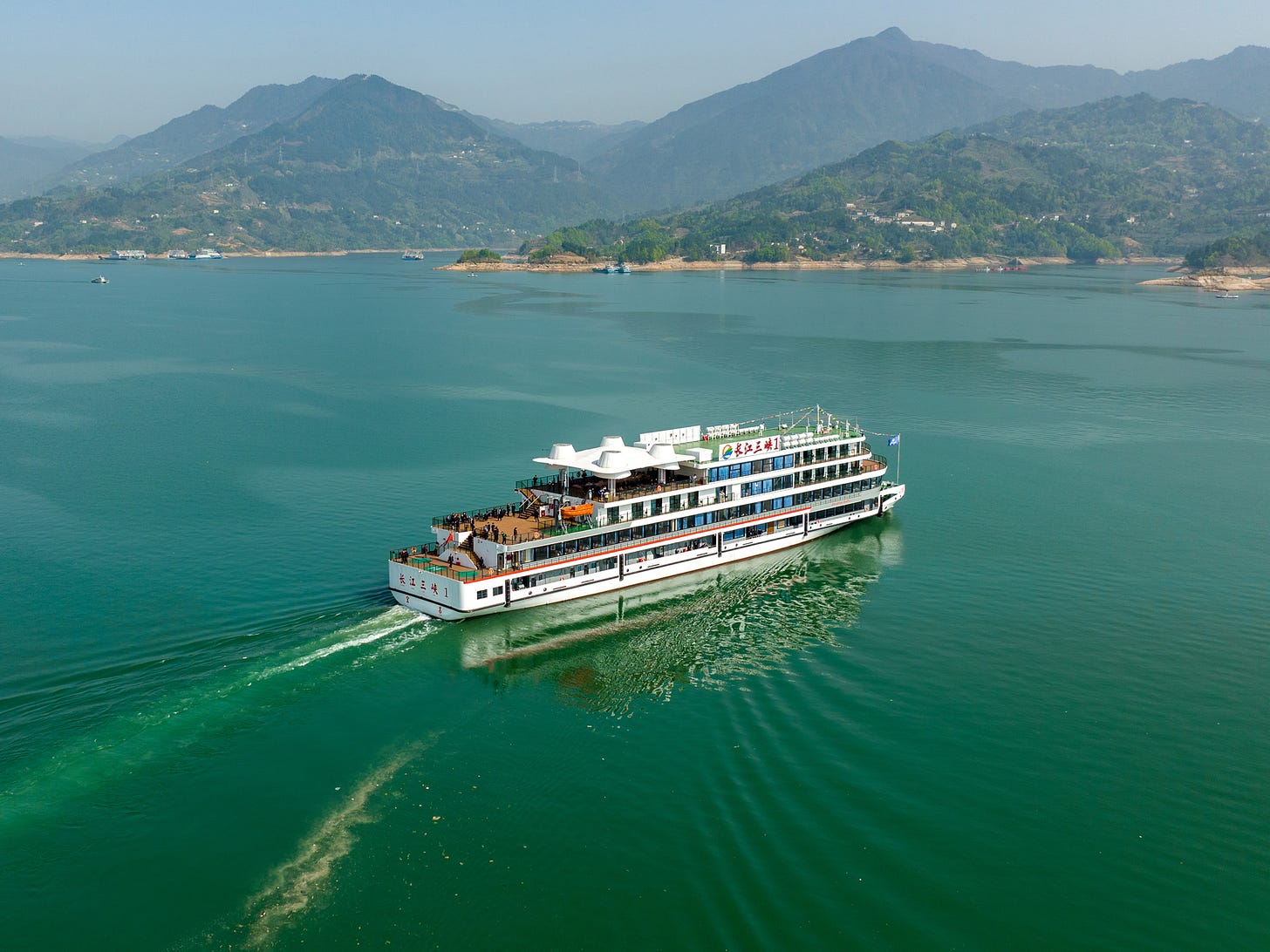 The Yangtze River Three Gorges 1 electric cruise ship on March 29.