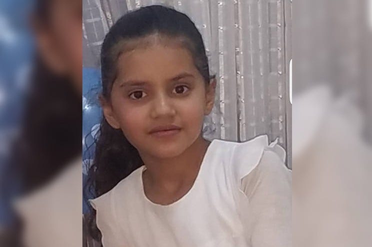 Henna, the 10-year-old Afghan girl who was found murdered in Kabul.