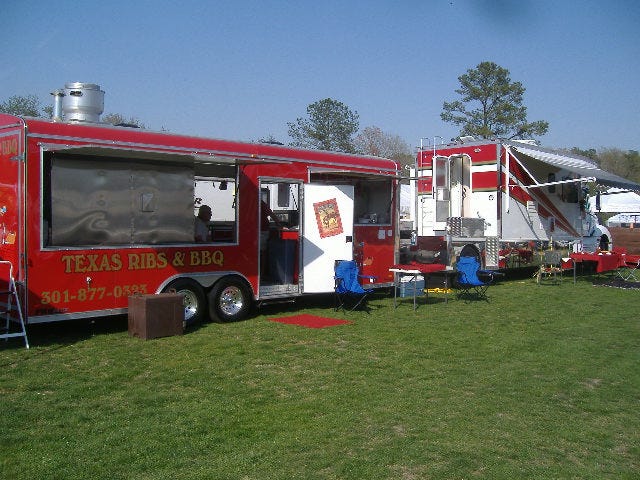 There's a lot of diesel used to get this bad boy down here. Many others have motorhomes or campers parked about WinterPlace Park as well. If you do this for a living, it's easier than staying in a motel because they're up all night doing their cooking.