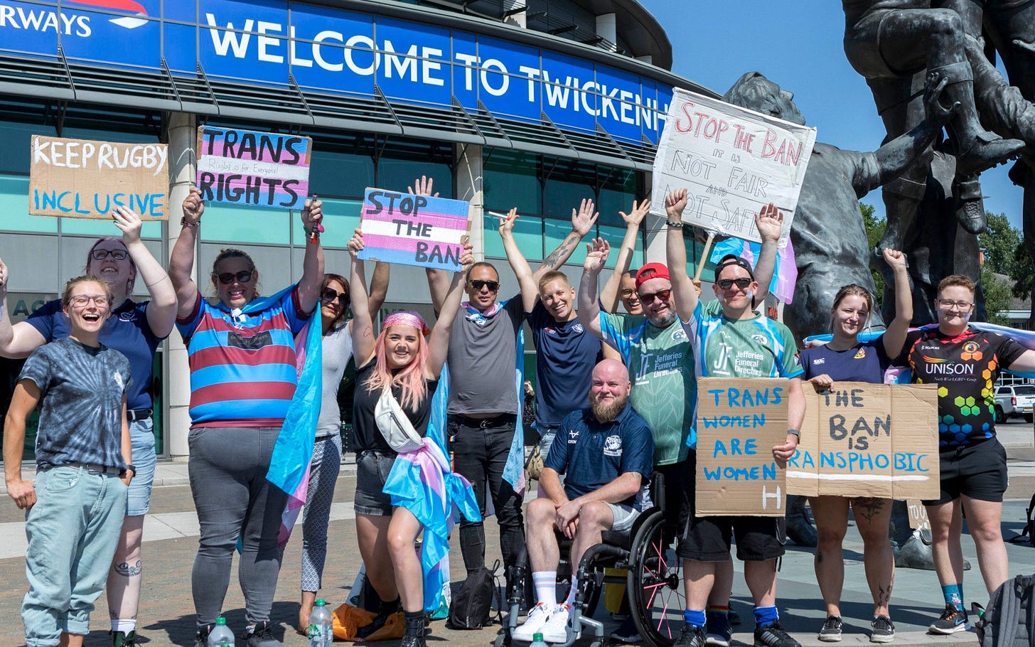 Trans women banned from full-contact rugby