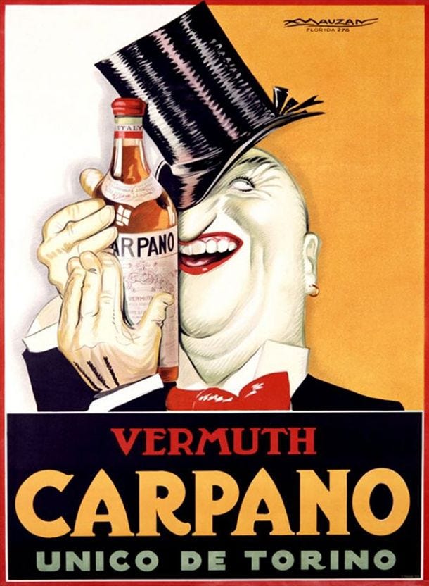 Carpano Vermouth poster http://bit.ly/pinpuntemes #vermouth #lovermut |  Pubclicidad de época, Anuncios vintage, Póster de bebidas