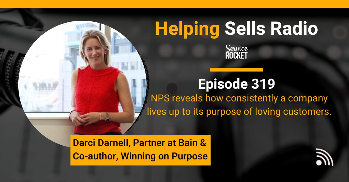 Darci Darnell Bain NPS Book Winning on Purpose on Helping Sells Radio with Bill Cushard