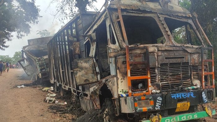 Five killed in suspected militant attack on trucks in Assam&#39;s Dima Hasao |  Deccan Herald