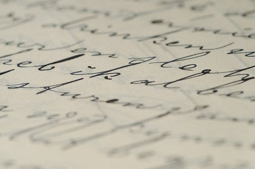 Letter, Calligraphy, Ink, Written, Write