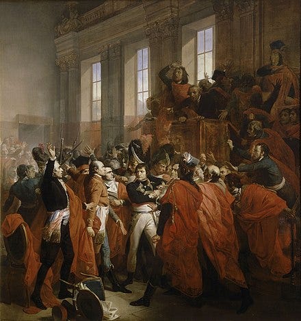 painting of the 18 Brumaire coup