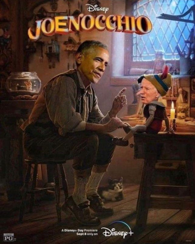Joe Biden presiden boneka Obama