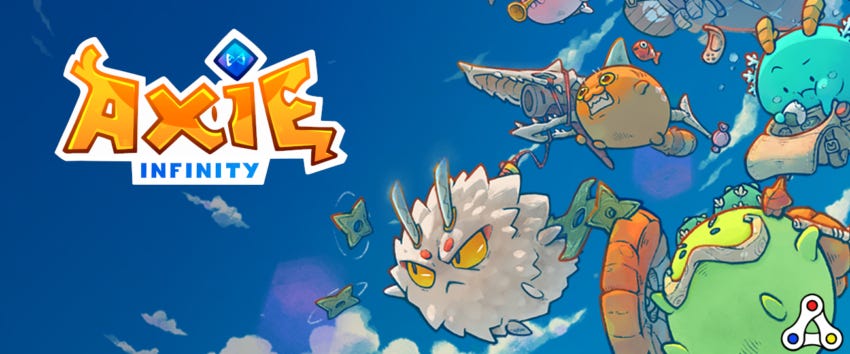 Axie Infinity logo artwork header