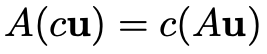 A(cu) = c(Au)