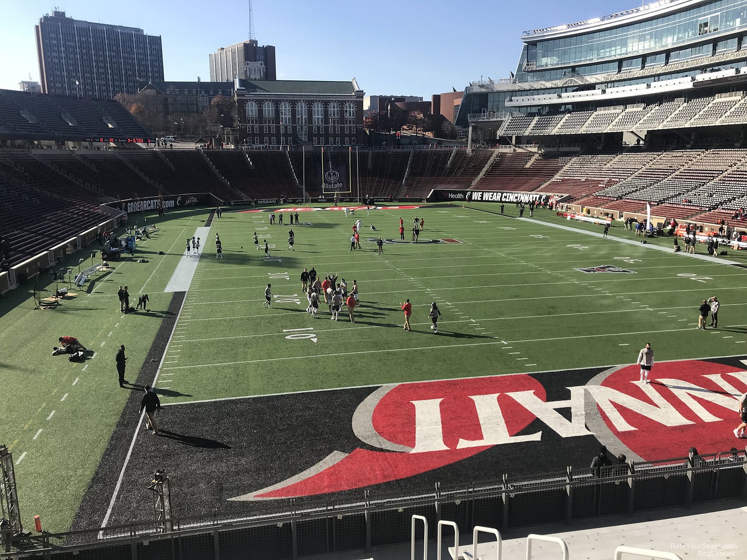 Image result for nippert stadium end zone"