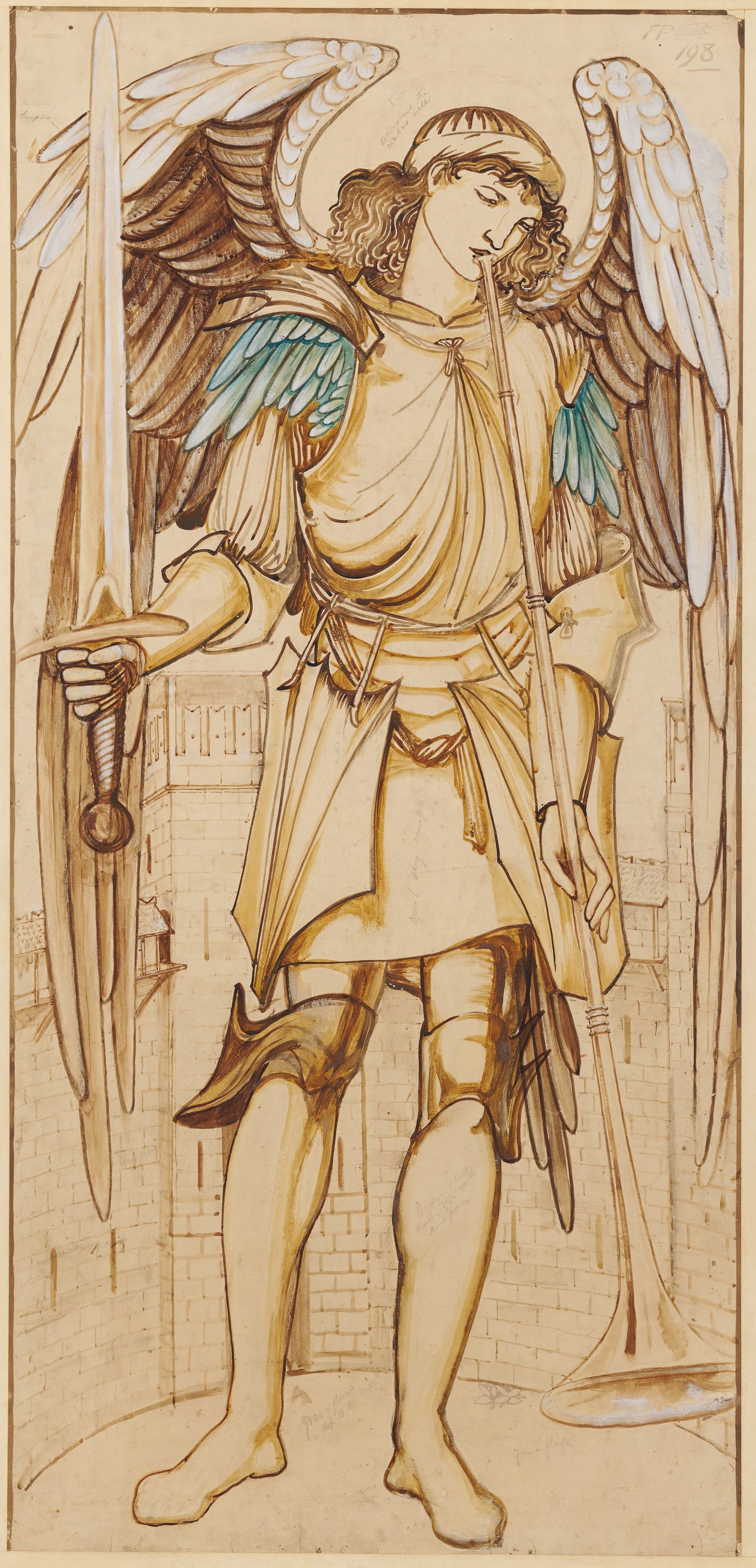 The Angels of the Hierarchy – Archangeli (1873) by Sir Edward Coley Burne-Jones (English, 1833 – 1898)