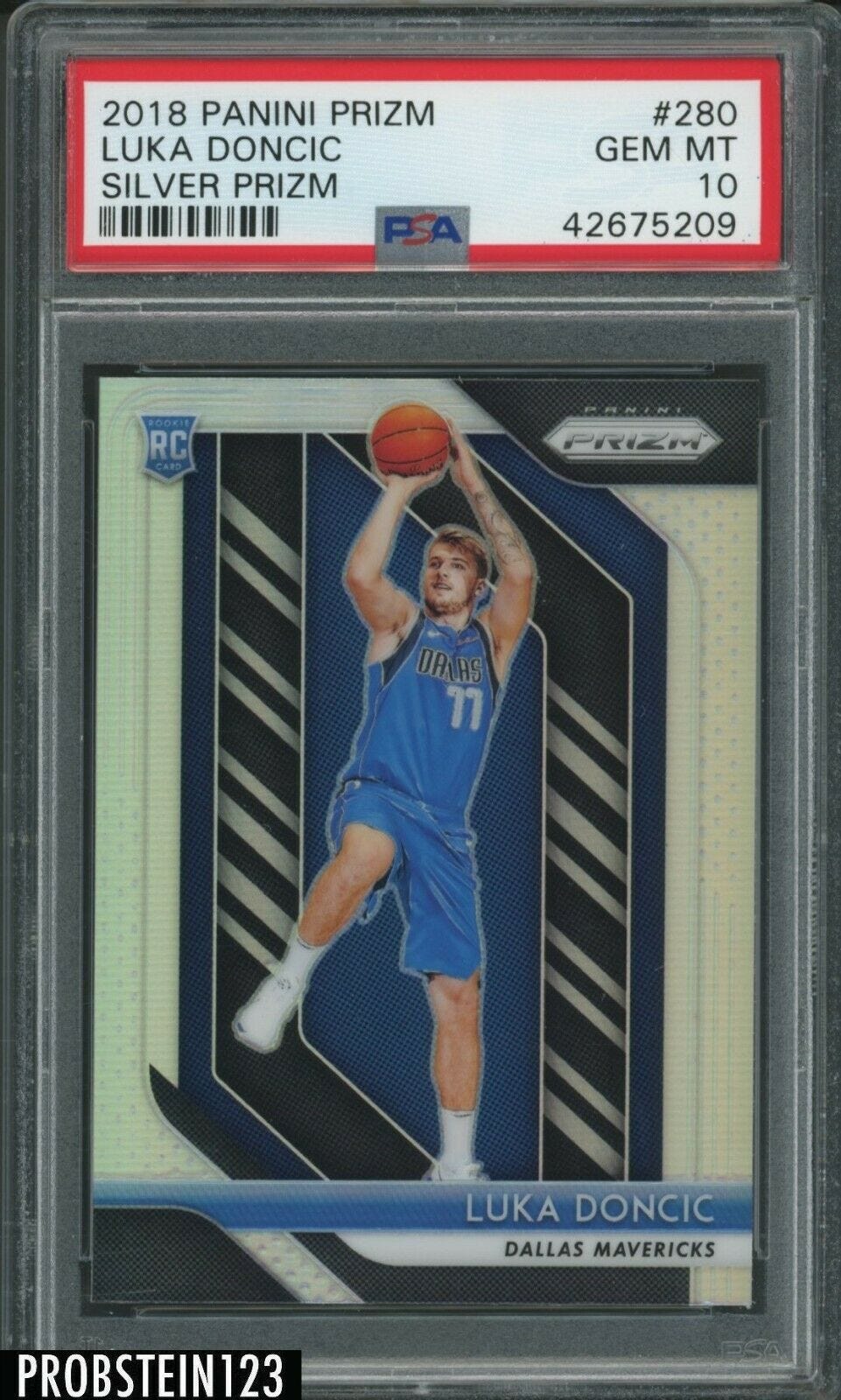Image 1 - 2018-19 Panini Silver Prizm #280 Luka Doncic RC Rookie PSA 10 &amp;#034; SUPER HIGH END &amp;#034;