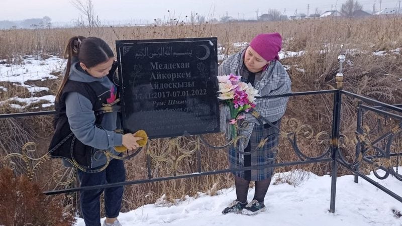 Aykorkem Meldekhan's grave