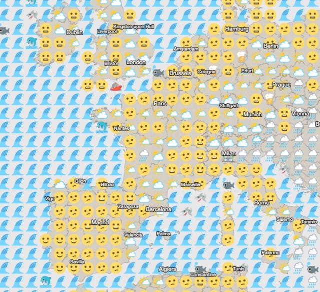 Emoji Weather Map