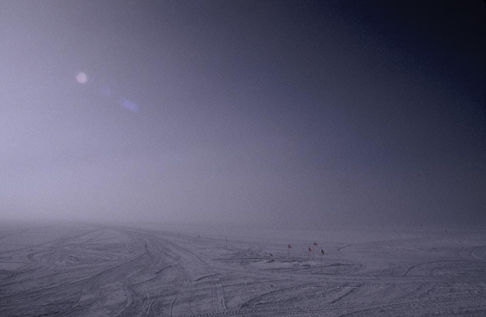 ice fog, Siple Dome, Antarctica