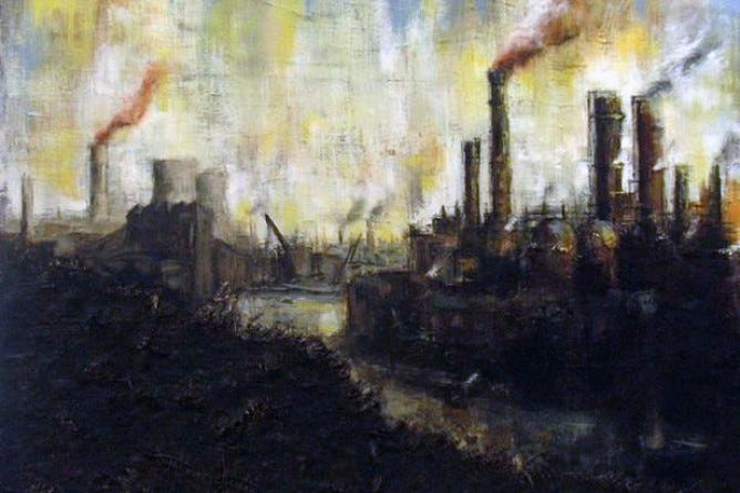 glen williams - Industrial landscape 1 - Artists & Illustrators - Original  art for sale direct from the artist