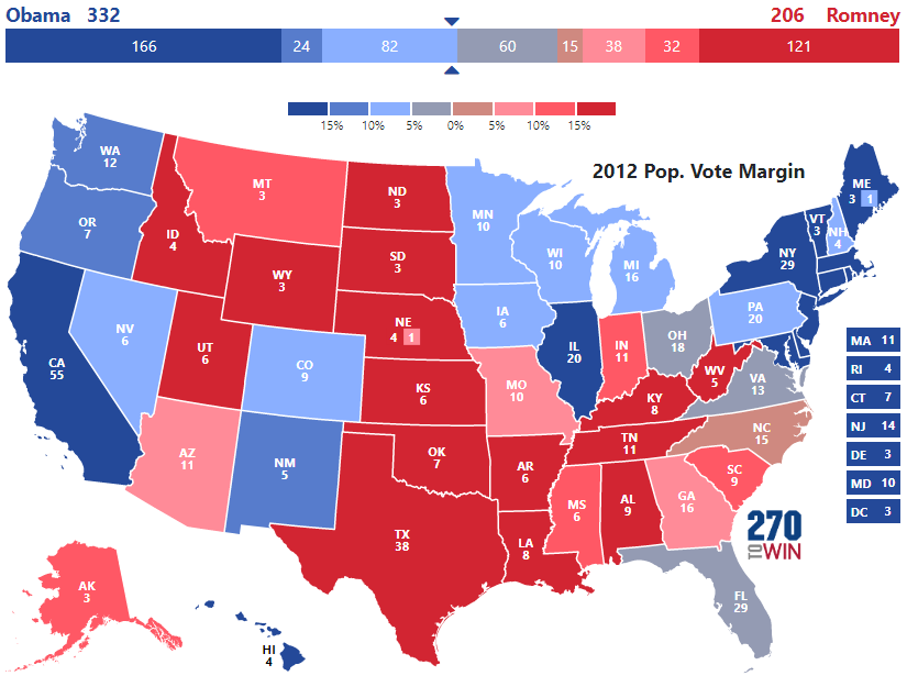 Presidential Election of 2012 - 270toWin