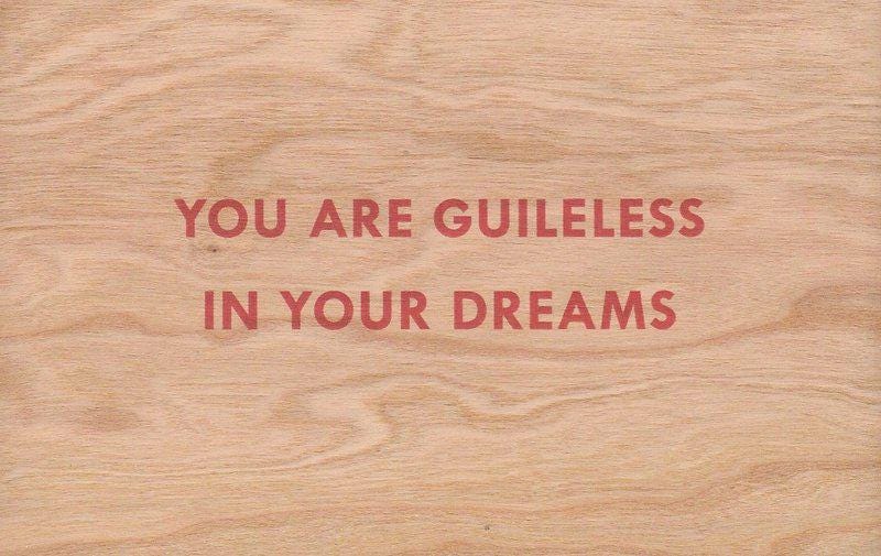 Jenny Holzer - You Are Guileless In Your Dreams for Sale | Artspace