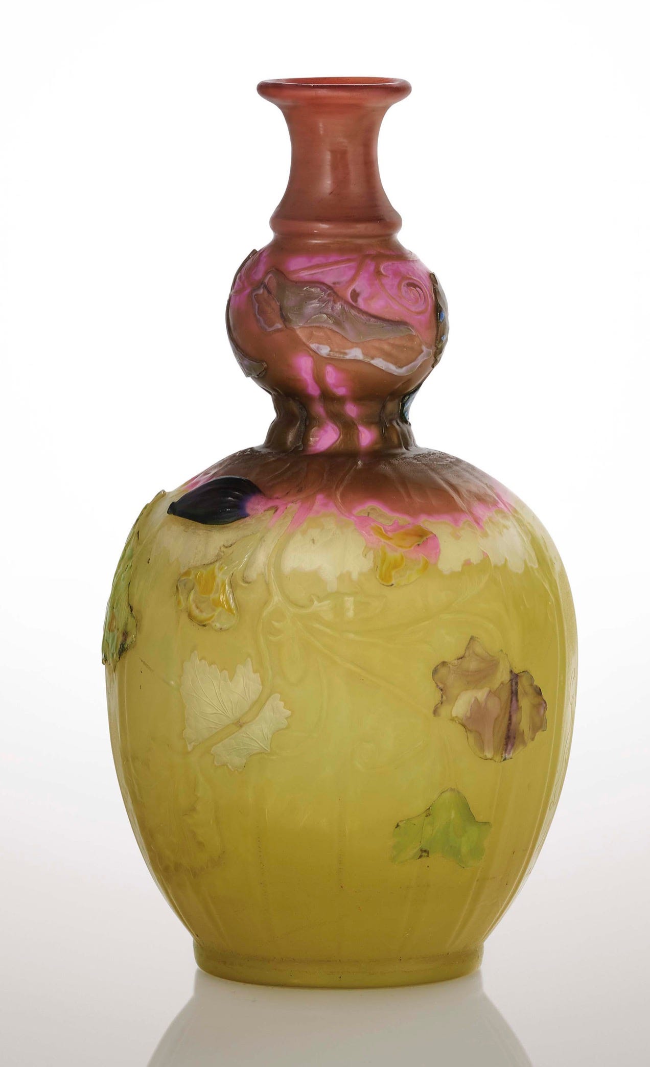 Émile Gallé, Vase Courge, ca. 1900, 20,3 cm (© Christie's).