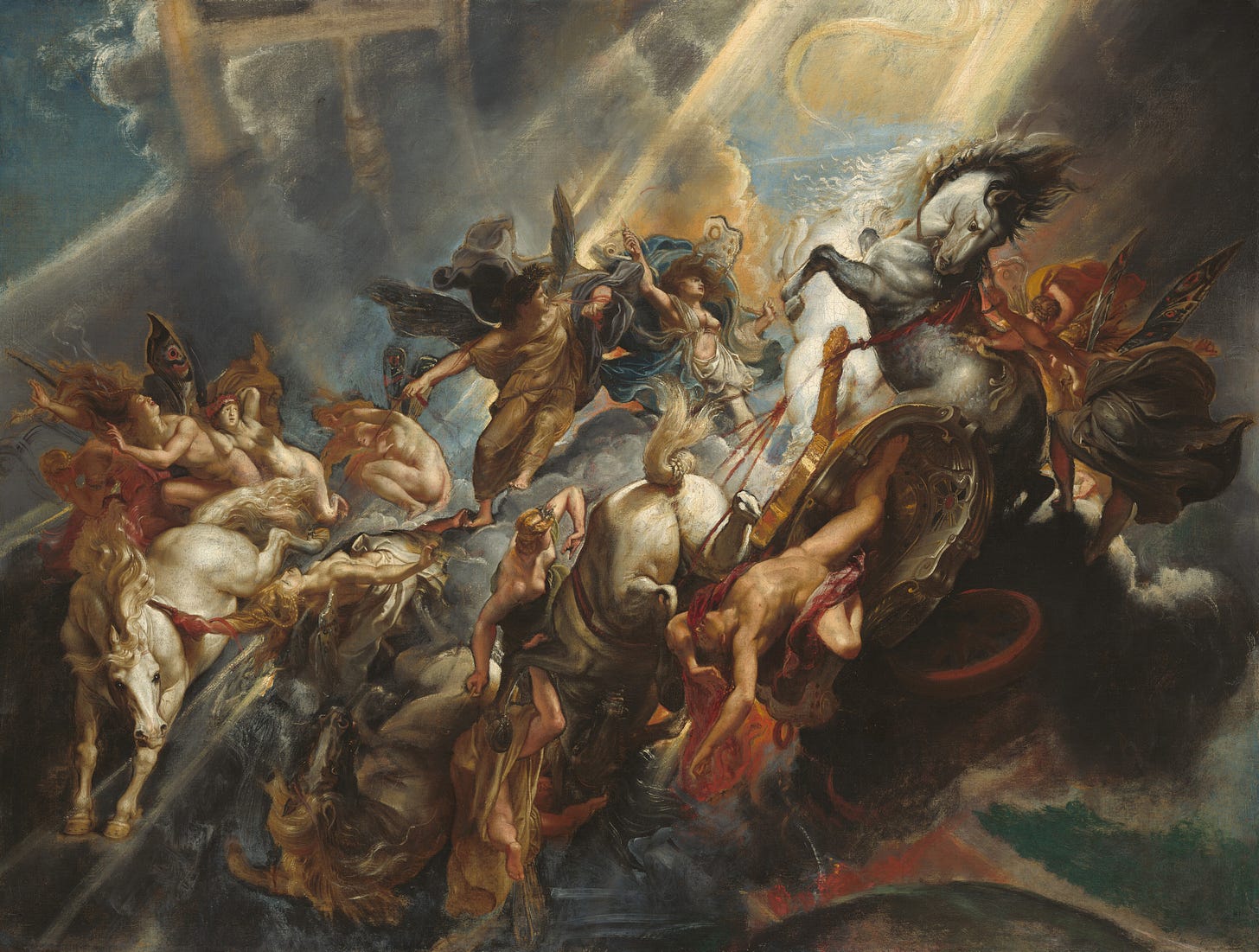 The Fall of Phaeton, c. 1604/1605, probably reworked c. 1606/1608 by Sir Peter Paul Rubens
