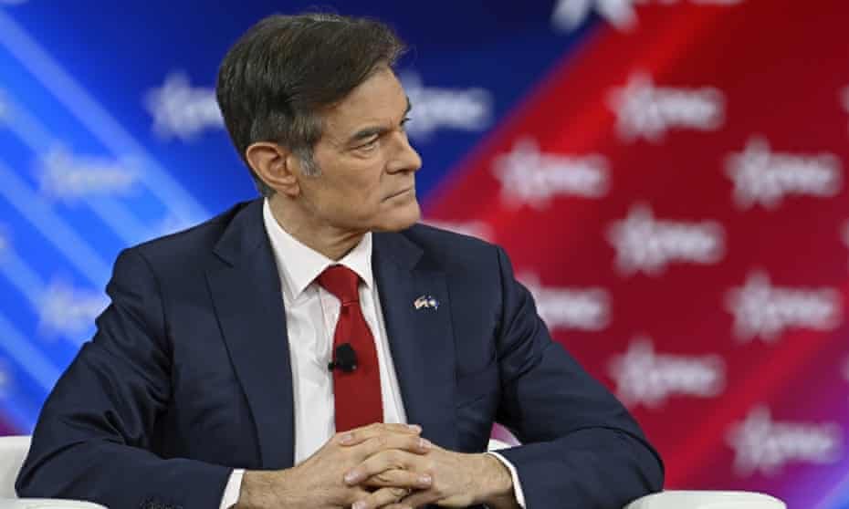 Dr Mehmet Oz at a CPAC panel in Orlando, Florida, in February. 