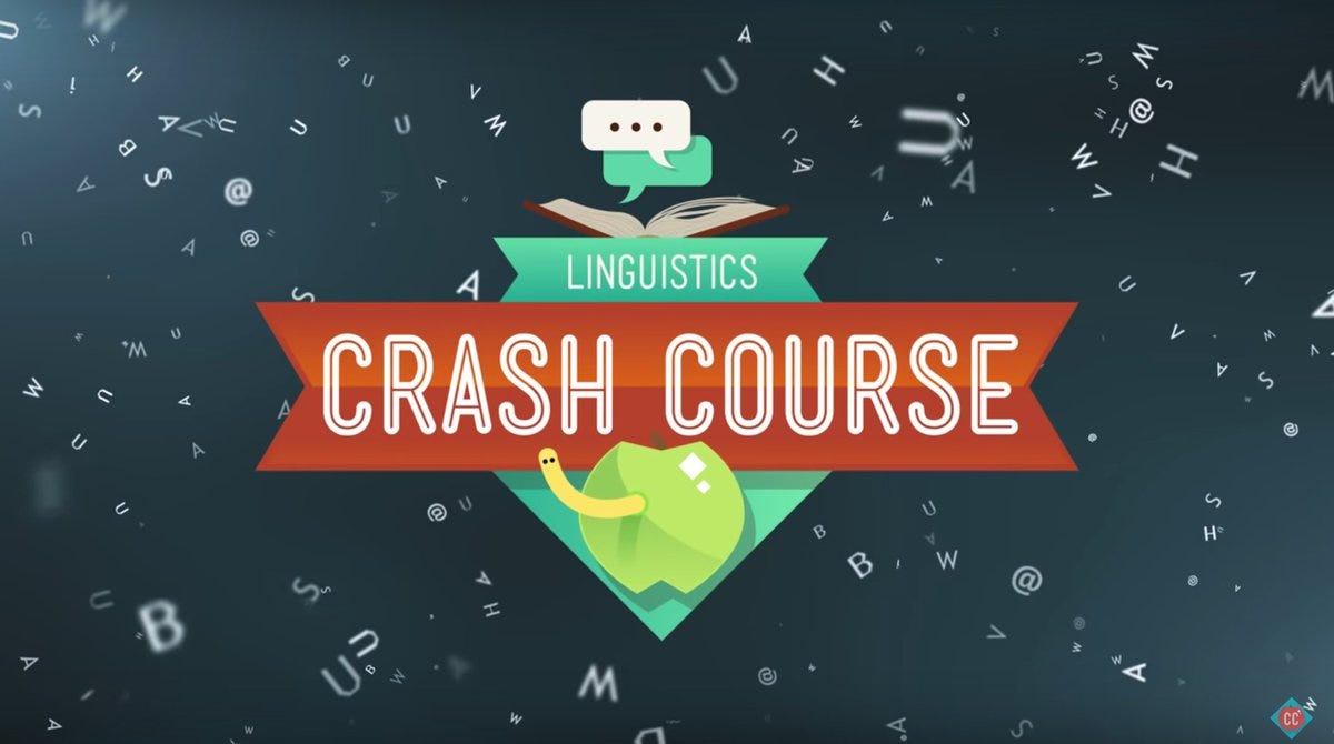 linguistics crash course graphic