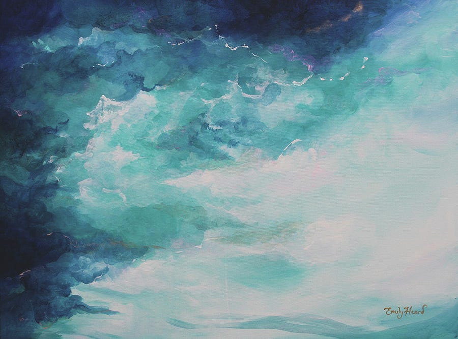 Submerge Painting by Emily Louise Heard
