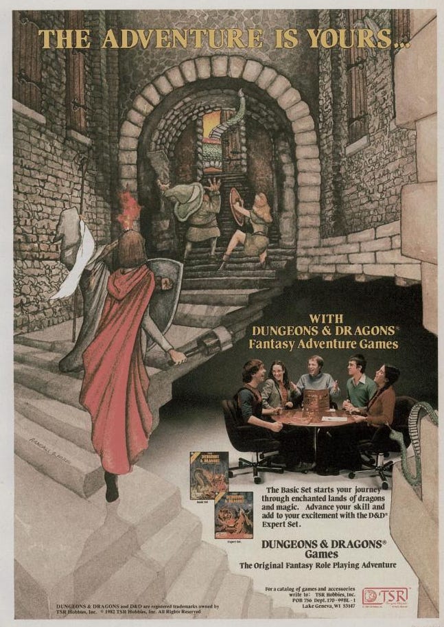 Retrospace: Dungeons & Dragons #3: The Ads