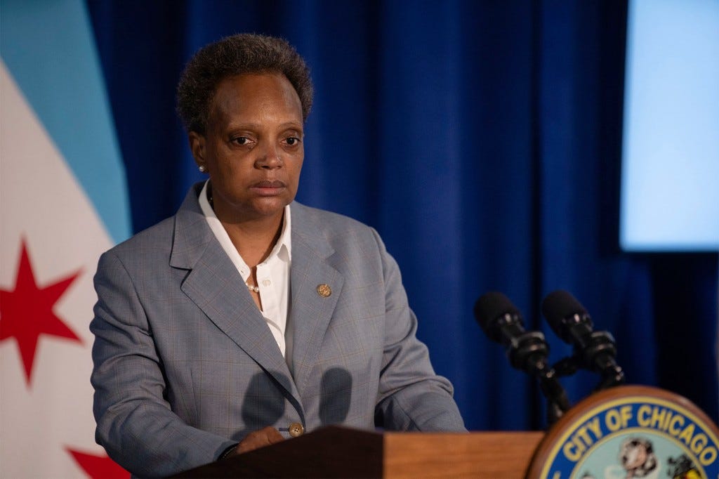 Chicago Mayor Lori Lightfoot claimed at one point this year that her city was seeing a decline in homicides and shootings.