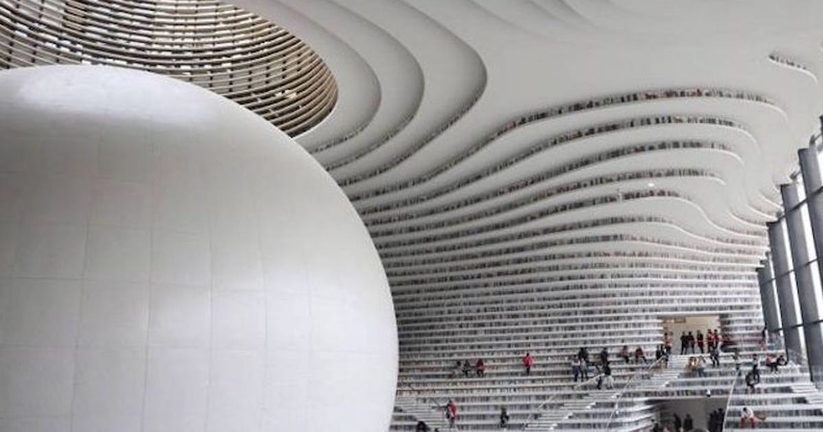 China's Massive New Library Is The Most Futuristic Ever! - Elite Readers