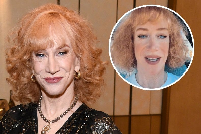 Kathy Griffin shares update on vocal cords