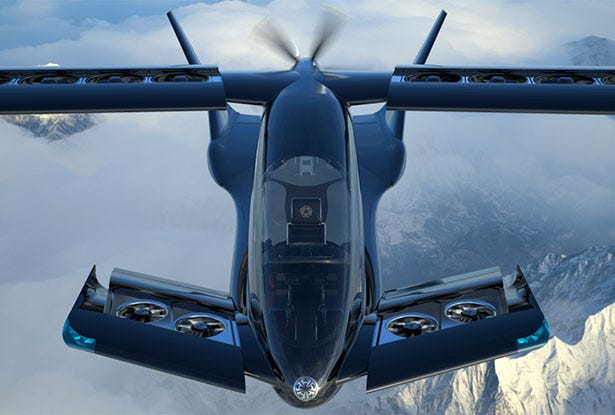 Futuristic Horizon Aircraft CAVORITE X5 Hybrid eVTOL Concept Transforms  Between VTOL and Horizontal Flight - Tuvie