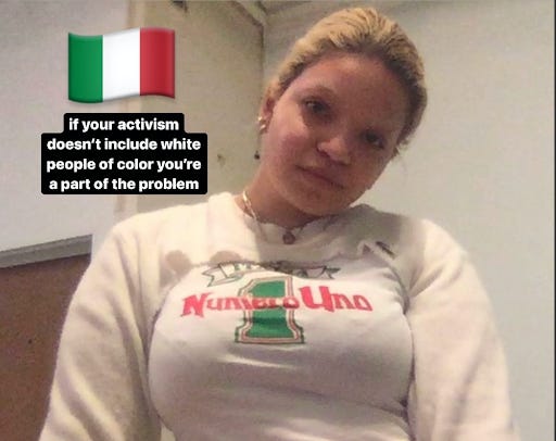 Maya loves Italians