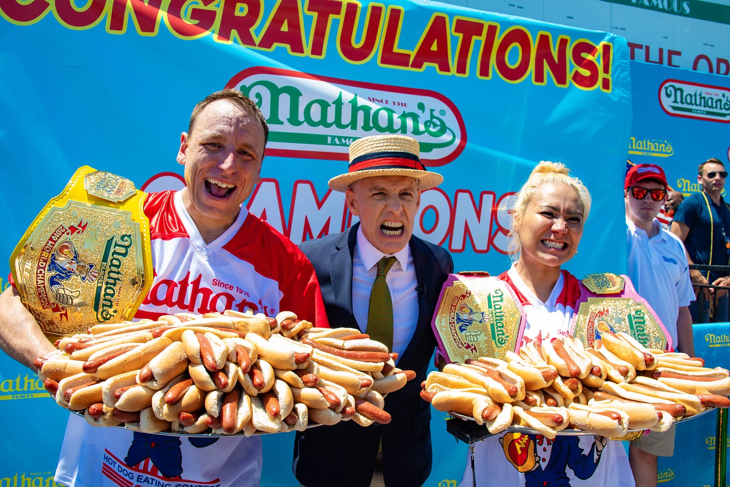 Joey Chestnut wins Nathan's Hot Dog Eating Contest, downing 71 dogs in 10  minutes - The Brooklyn Home Reporter