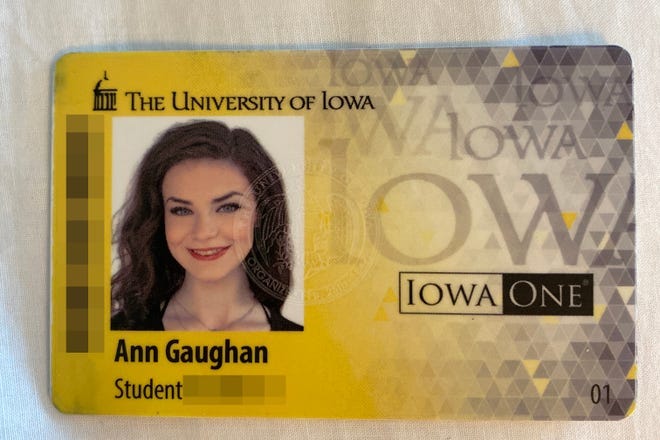 Ann Gaughan is a University of Iowa student who tested positive for COVID-19.