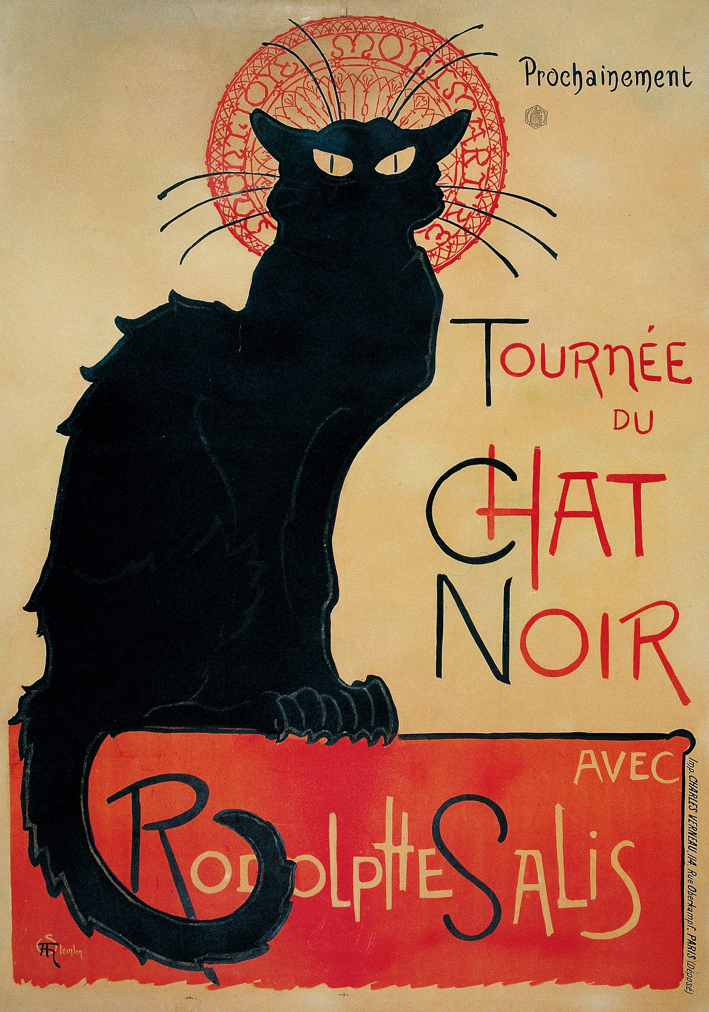 Théophile Alexandre Steinlen - Tournée du Chat Noir - 1896