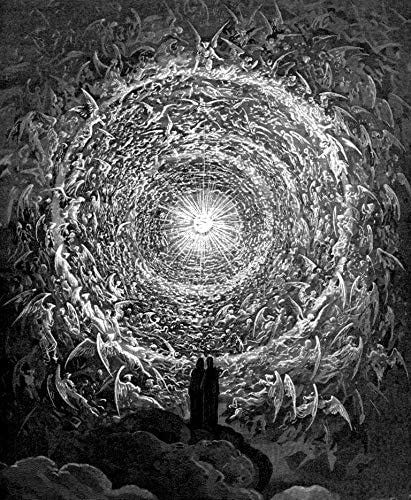 Amazon.com: Gustave Dore Vision of The Empyrean Art Print Suitable for  Framing: Posters & Prints
