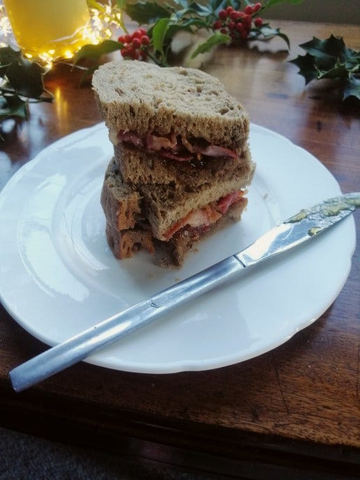 bacon and marmalade sandwich