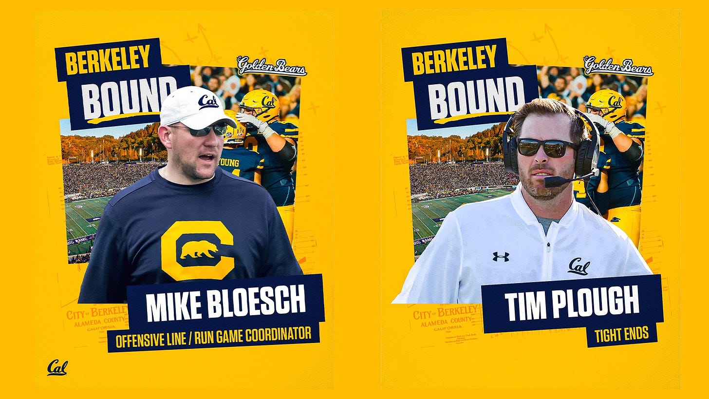 Cal Adds Bloesch And Plough To Coaching Staff