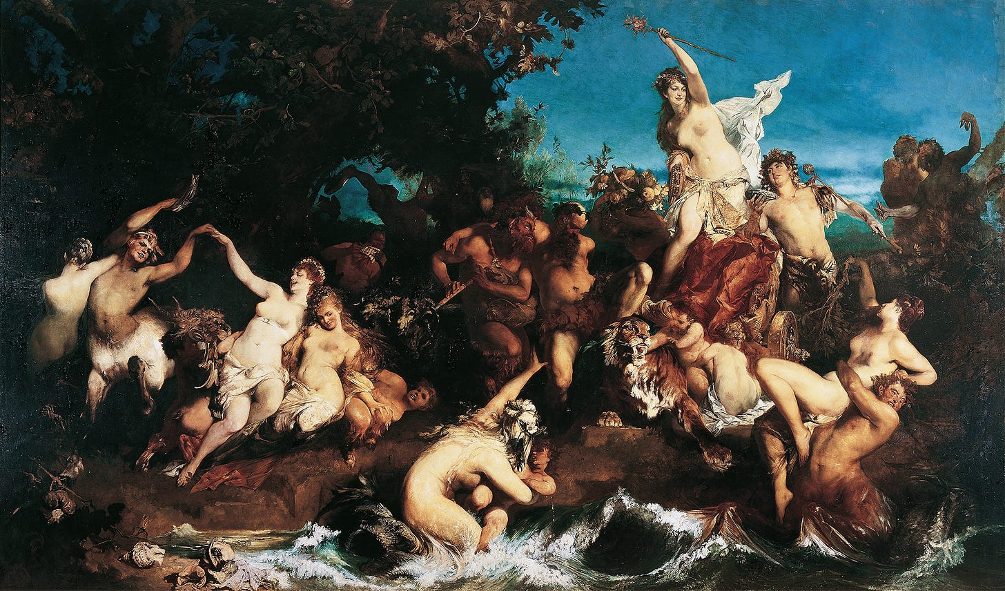 Bacchus and Ariadne (1873-1874) by Hans Makart