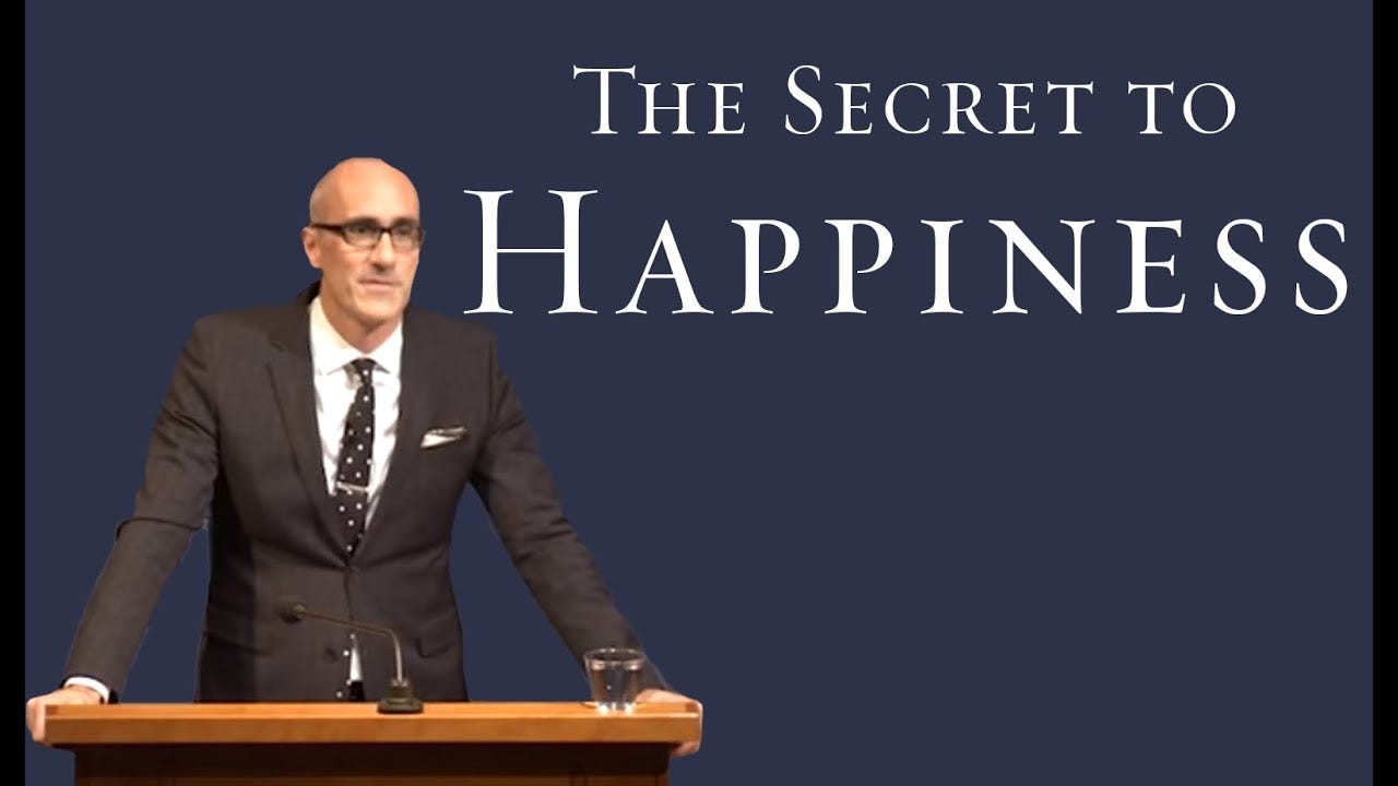 The Secret to Happiness - Arthur Brooks - YouTube